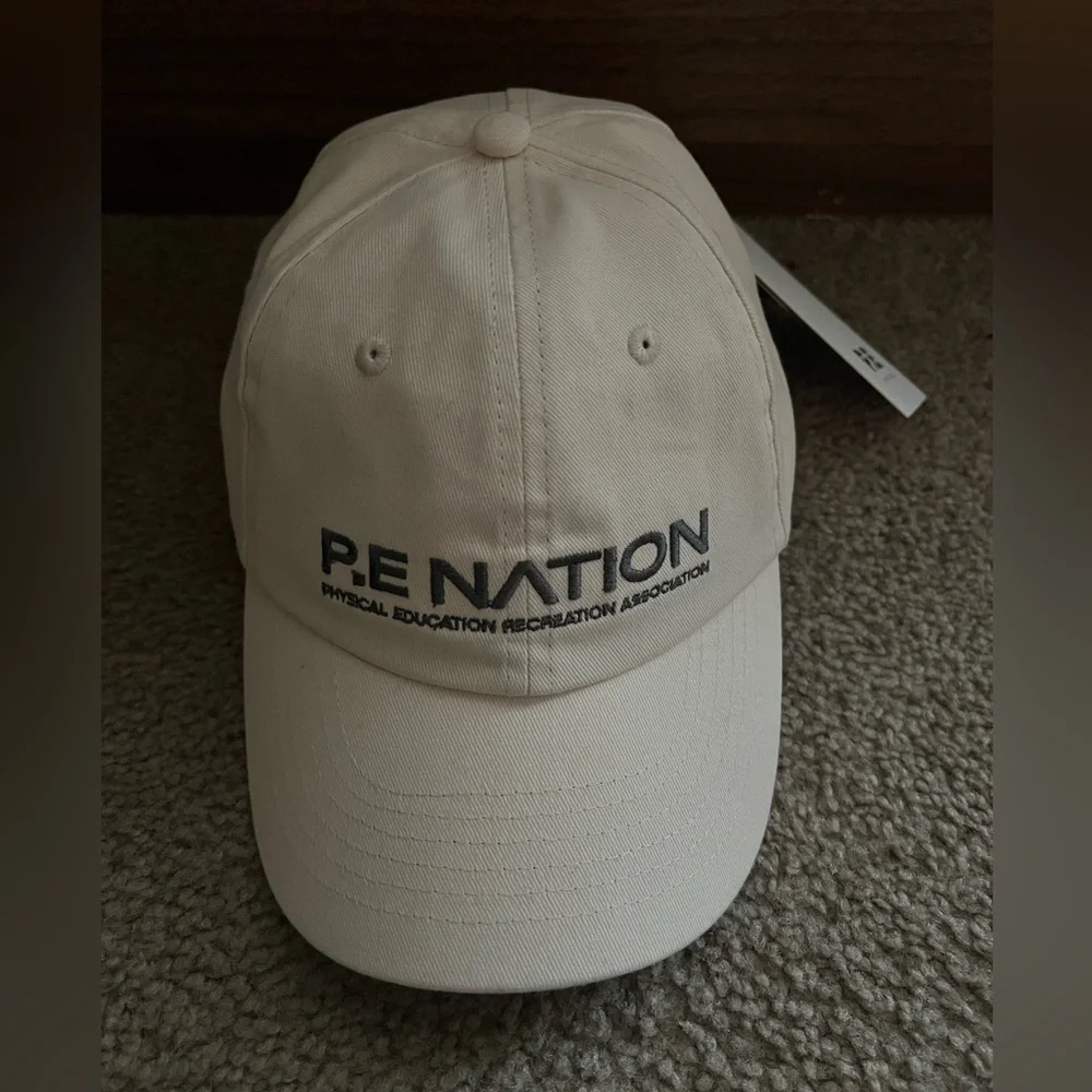 NWT P.E Nation Homage Cap Cream Hat